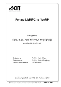 Porting Iwarp to Libripc