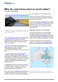 Why Do Coal Mines Need So Much Water? 13 April 2017, by Ellen Moon