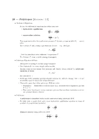 20 — Polytropes [Revision : 1.1]