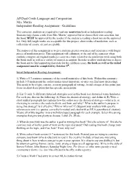 2014 Nonfiction Reading Assignment.Pdf