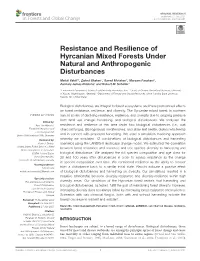 Resistance and Resilience of Hyrcanian Mixed Forests Under Natural and Anthropogenic Disturbances