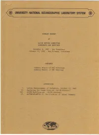 Summary Report of Alvin Review Committee
