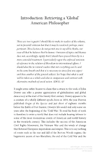 Downloaded from Manchesterhive.Com at 09/28/2021 12:11:11AM Via Free Access 2 John Dewey Rise of Communications Technology Such As the Internet