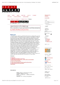 Improvisation in the Digital Age: New Narratives in Jazz Promotion and Dissemination | Medbøe | First Monday 02/10/2017, 15:07