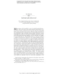 Introduction FANTASY and IDEOLOGY