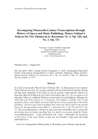 Investigating Nineteenth-Century Transcriptions Through History of Opera and Music Publishing: Mauro Giuliani's Sources for Tw