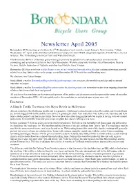 Newsletter April 2005 Boroondara BUG Meetings Are Held on the 2Nd Wednesday of Each Month, Except January