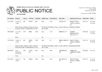 Public Notice &gt;&gt; Licensing and Management System Admin &gt;&gt;