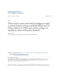 Whose Input Counts and Which Paradigm