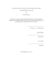 An Exploratory Analysis of Sexual Violence and Rape Myth Acceptance