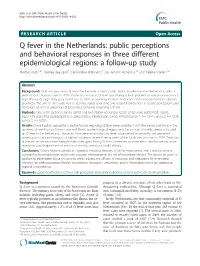 Q Fever in the Netherlands