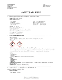 Safety Data Sheet