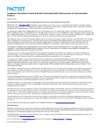 Symphony Foundation Formed to Enable Community-Built Advancements of Communication Platform