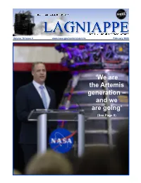 'We Are the Artemis Generation – and We Are Going'