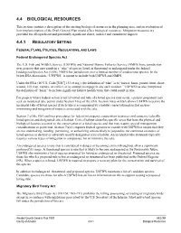 4.4 Biological Resources