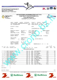 Classifica Ufficiale