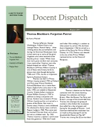 Docent Dispatch