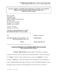 Please Carefully Review This Objection and the Attachments Hereto to Determine Whether This Objection Affects Your Claim(S)