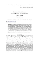 Eric J. Dingwall on “The Plasma Theory”