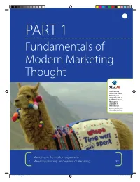 Fundamentals of Modern Marketing Thought