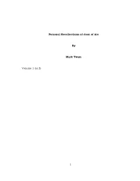 Personal Recollections of Joan of Arc by Mark