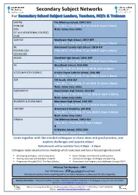 Secondary Subject Networks