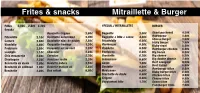 Frites & Snacks