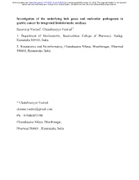 Investigation of the Underlying Hub Genes and Molexular Pathogensis in Gastric Cancer by Integrated Bioinformatic Analyses