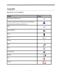 Isaiah Symbols for Scripture