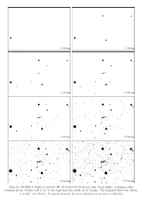 Maps for GLOBE at Night at Latitude 40 , February 23, 21 H Local Time