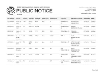 Public Notice &gt;&gt; Licensing and Management System Admin &gt;&gt;