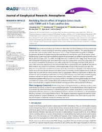 Revisiting the Iris Effect of Tropical Cirrus Clouds with TRMM and A