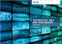 Technology M&A Mid Year Review