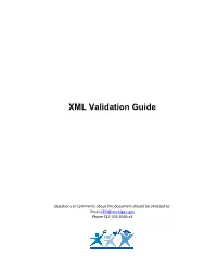 XML Validation Guide