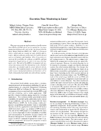 Execution Time Monitoring in Linux∗