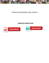 Facebook Notifications App Android