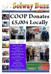 Issue 154 Page 2 That’S Entertainment COOP Donates Page 3 the Skies the Limit £5,004 Locally