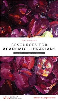 Resources for Academic Librarians