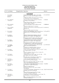 29-09-2020 Sr. No. Case Number