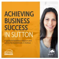 A Guide to Business Support and Advice for Businesses in Sutton