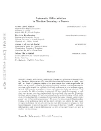 Automatic Differentiation in Machine Learning: a Survey