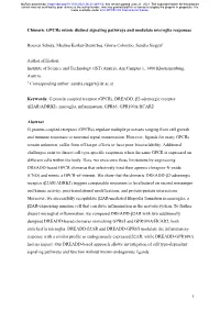 Chimeric Gpcrs Mimic Distinct Signaling Pathways and Modulate Microglia Responses