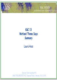 K&C 13 Wetland Theme Days Summary Laura Hess