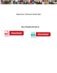 Spectrum Channel Guide Nyc
