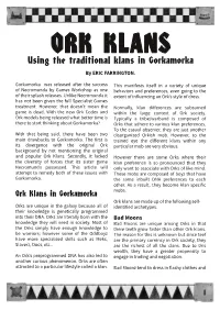 Using the Traditional Klans in Gorkamorka by ERIC FARRINGTON