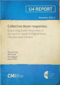 Collective Donor Responses to Corruption Cases