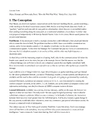 I: the Conception