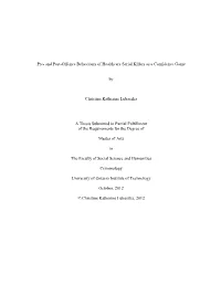 Pre- and Post-Offence Behaviours of Healthcare Serial Killers As a Confidence Game