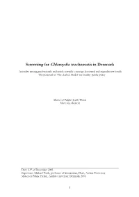 Screening for Chlamydia Trachomatis in Denmark