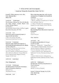 T. Advanced Fibers and Nanocomposites